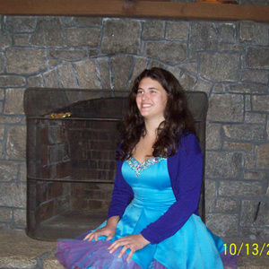 Turquoise and Purple Homecoming Dress